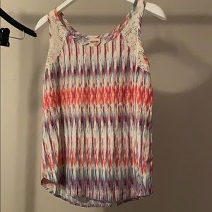 Patterned Sleeveless Top